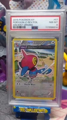 Pokémon TCG xy Porygon-Z PSA 8 #67/98 reverse holo Ancient Origins 2015 NM - Image 1 of 2