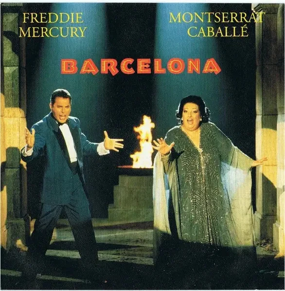 Freddie Mercury & Montserrat Caballé Barcelona Vinyl Single 7inch NEAR MINT - Bild 1 von 1