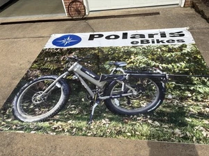 Polaris eBike Vinyl Banner 8x10’ ft Ad Flag Cool Garage Shop Wall Decor US - Picture 1 of 5