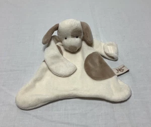 Maison Chic Lovey Stuffed Plush Puppy Dog Security Blanket Pacifier Holder - Picture 1 of 4