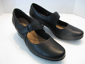 Clarks Emslie Lulin Mary Jane Damen-Lederpumps Größe 11 M schwarz - Bild 1 von 6
