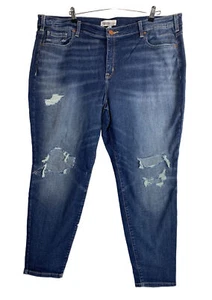 Lane Bryant Damenjeans 24 mittelgroßer Rise super Stretch dünn Denim blau Neu ohne Etikett - Bild 1 von 10