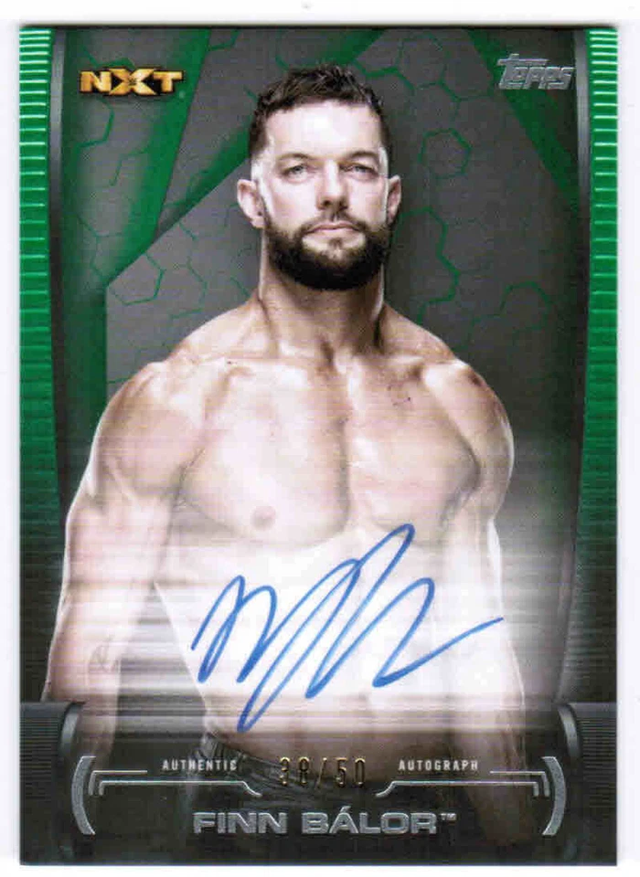 2021 TOPPS WWE UNDISPUTED WRESTLING FINN BALOR A-FB AUTOGRAPH AUTO GREEN /50 - Image 1 of 1