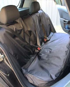 NISSAN QASHQAI -Heavy Duty Black Waterproof Car REAR Protector SEAT COVERS - Picture 1 of 4