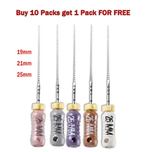Archivos dentales C-PILOT endodoncia endo conducto radicular 19 mm/21 mm/25 mm compra 10 obtén 1 - Imagen 1 de 6