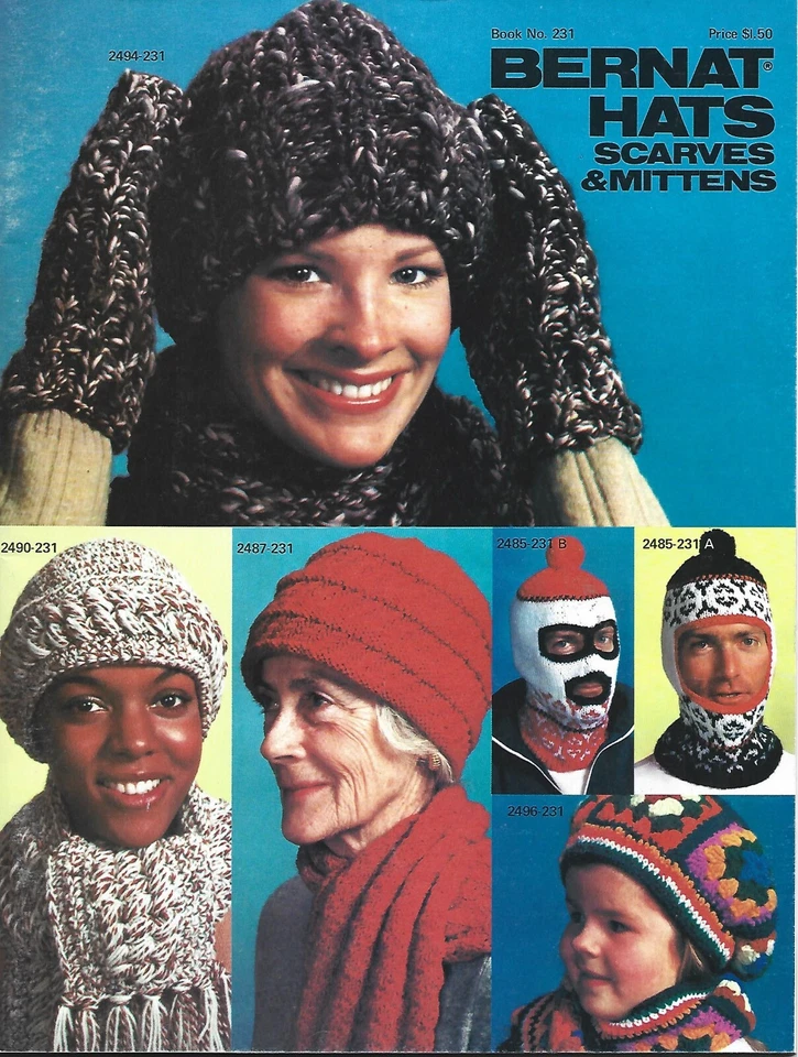 Hats Scarves & Mittens - Crochet/Knitting Instruction Booklet - Image 1 of 4
