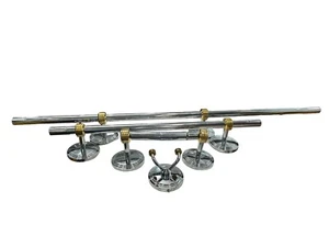 Ginger & NB Towel Bars Racks L (20 3/8”) , 34” , Hook & TP Chrome Gold Set Of 4 - Bild 1 von 17