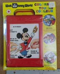 Rare Vintage Walt Disney World Colorola Portable Re-Colouring Kit NIB - Picture 1 of 13
