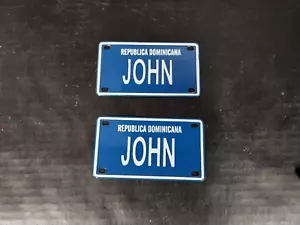 CJ Paar Mini Dominikanische Republik Nummernschilder John - Bild 1 von 3