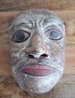 Vintage Balinese Bali Indonesia Carved Wooden Wood Mask Old Man 7?