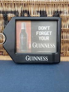 Moving Guinness Bar Sign Advertising VERY RARE Pub Shelf Sign Battery Operated - Picture 1 of 2