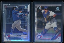 Bowman chrome ALEJANDRO KIRK rc and 2019 1st --- TWO ROOKIE CARDS