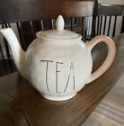 RAE DUNN Artisan Collection By Magenta Ceramic 10" Long White TEA POT Teapot 