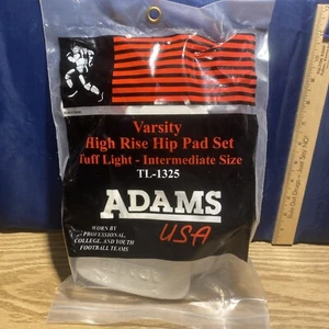 New Adams Varsity Football High Rise Hip Pad Set White TL-1325 Intermediate Size - Picture 1 of 2