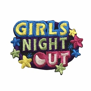 Girl Boy GIRLS NIGHT OUT Badge SCOUT Patches - Picture 1 of 1