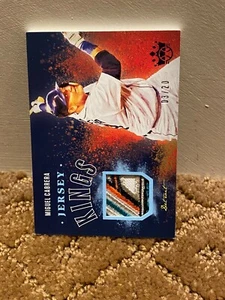 2020 Panini Diamond Kings DK Jersey Kings - MIGUEL CABRERA - FOTL Purple 3/20 - Picture 1 of 2