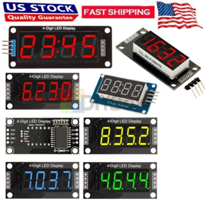 5PCS TM1637 4-Bits 0.36"/0.56" inch 7segment LED Display Module Clock Tube USA - Picture 1 of 20