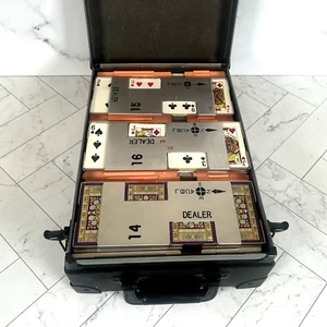 Vintage ACBL Contract Duplicate Bridge Boards Aluminum 1-16 Plastic 1-32 & Case - Picture 1 of 23