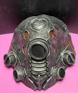 Cyberpunk Steampunk Robot Latex Mask - Futuristic Halloween Cosplay Mask - Picture 1 of 2
