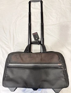Black Tumi Garment 2 Wheeled Briefcase Hanging Bag Carry On Combo 22018D4 - Picture 1 of 22