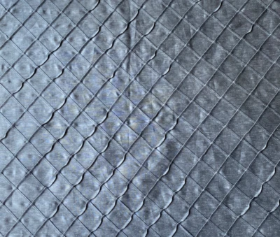 Kravet Blue Exclusive Geometric Designer Fabric Remnant 24x24" - Image 1 of 3