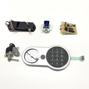 Serratura Elettronica Cassaforte Nera Funzione Tastiera Elettroblocco con Chiavi Override - Foto 1 di 5