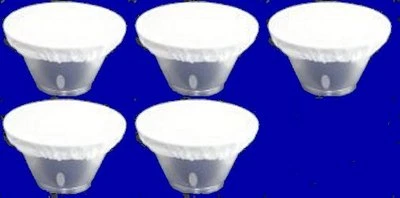 Cinco Calcetín Difusor Blanco 7" para Speedotron Reflector Plato de Belleza Nuevo Foto 1 de 2