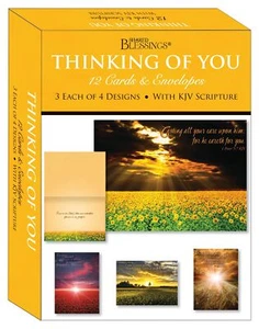 Card-Boxed-Shared Blessings-Thinking Of You Sunsets (Box Of 12) - Picture 1 of 1