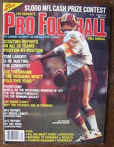 Lou Sahadi's Pro Football 1983 Annual (Joe Theismann Washington Redskins Cover)  - Bild 1 von 1