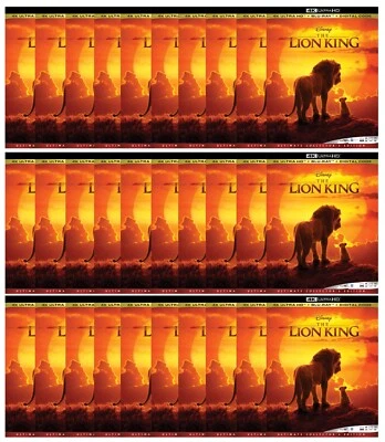 The Lion King 4K UHD Blu_Ray Digital Lot of 30 - Imagem 1 de 3