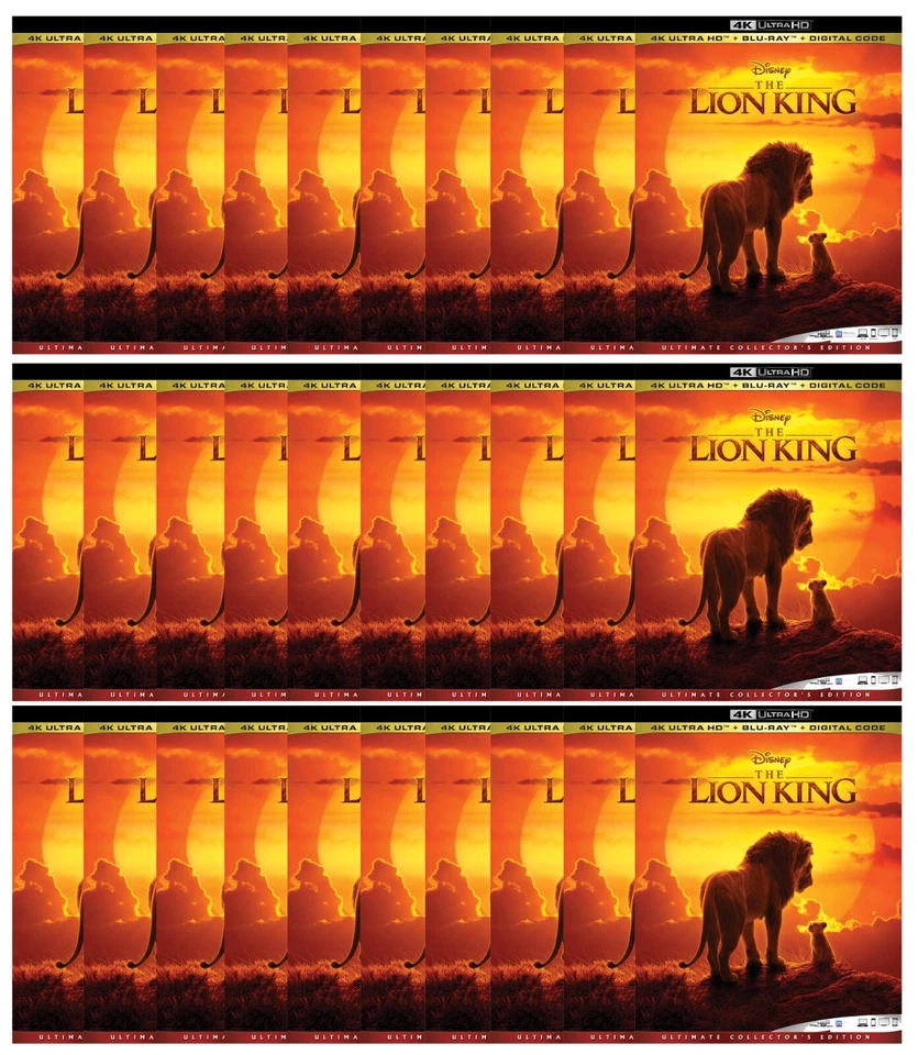 The Lion King 4K UHD Blu-ray Lot of 30 Disney Wholesale Local Pickup Only - Image 1 of 3