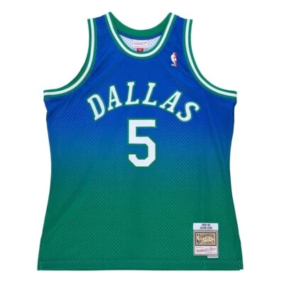 1994-95 Mitchell & Ness Dallas Mavericks Jason Kidd Hardwood Classics Jersey S - Image 1 of 3