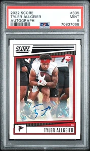 2022 Score Signatures Rookie Card Auto TYLER ALLGEIER POP 3!!! Falcons - Picture 1 of 3