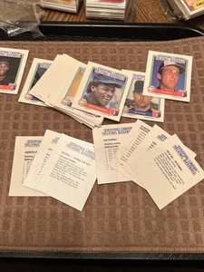 Juego de 47 cartas de béisbol parlante alineación inicial 1988 que incluye tarjeta de dirección rara - Imagen 1 de 8