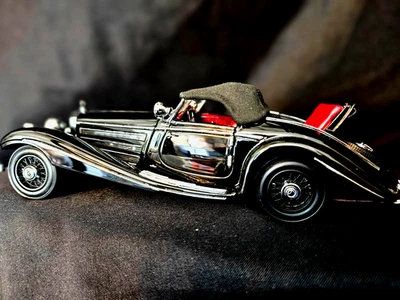 RARE CMC 1936 Mercedes-Benz 500K Spezialroadster Closed 1:24 Scale Inv. #1821 - Image 1 of 4