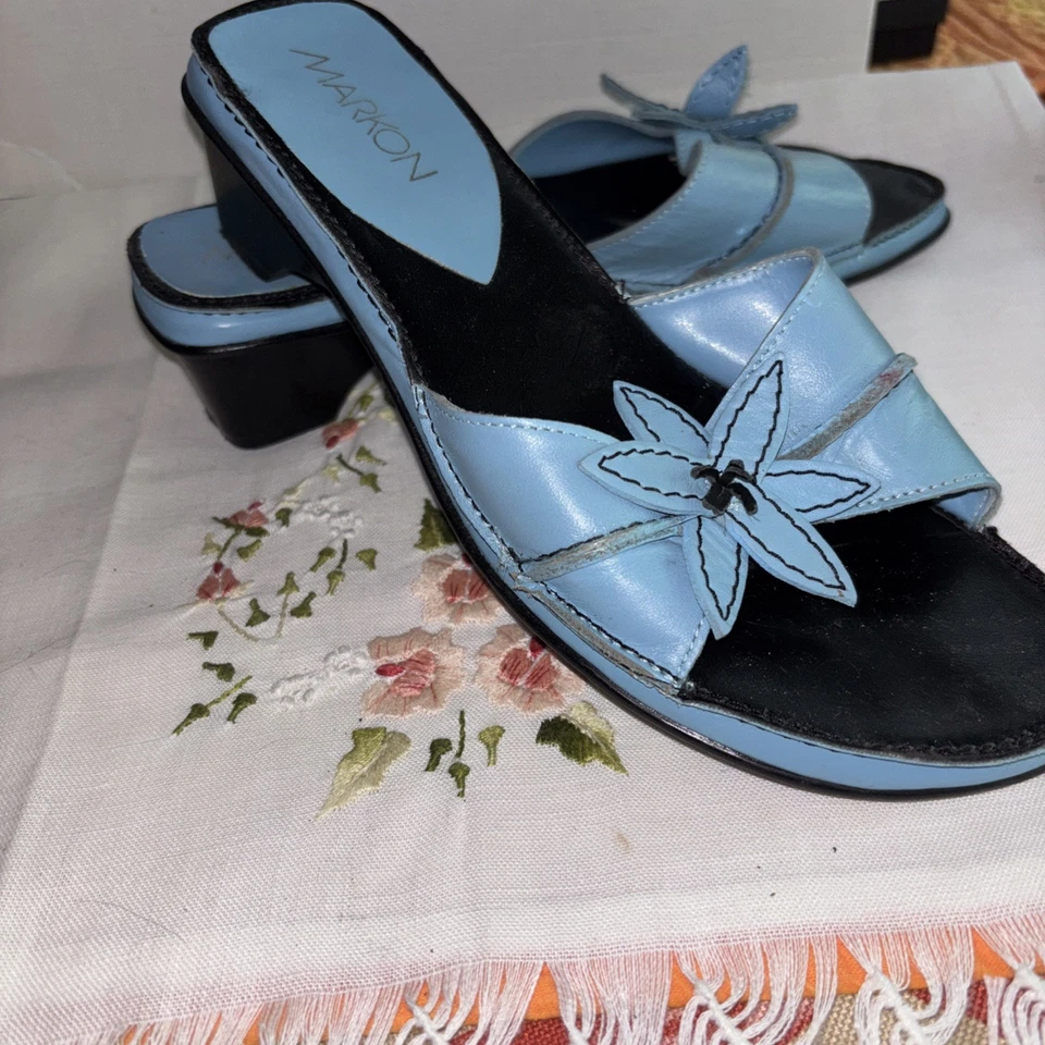 Chanclas Markon Todo Cuero 7W Nuevas Foto 1 de 2