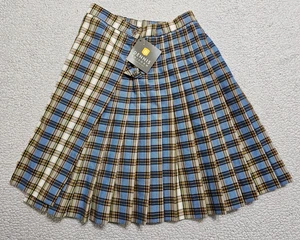 Dennis Uniform kariert Schulrock Junior J3 blau bunt gelb Plissee USA 03138A - Bild 1 von 7