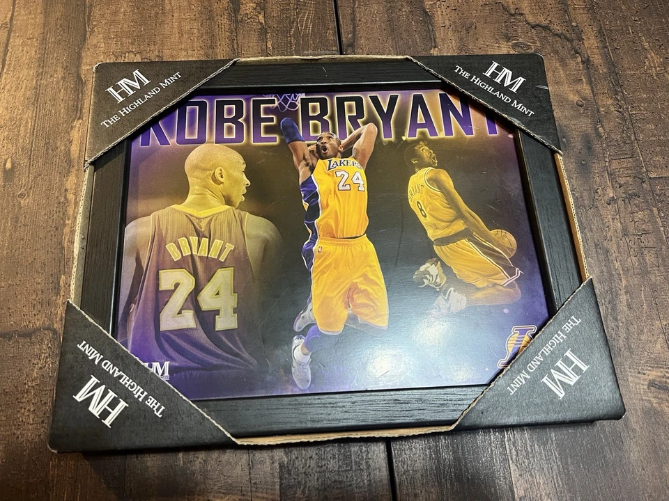 Imagen en marco Kobe Bryant Highland como nueva 9x11 Foto 1 de 3