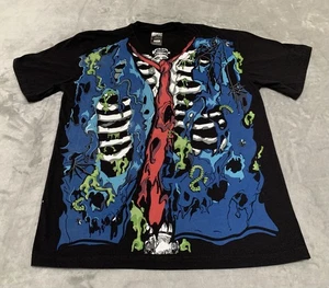 Rotting Zombie Halloween Holiday Tee Shirt Horror Soft Knit Mens Large Crew Neck - Picture 1 of 7