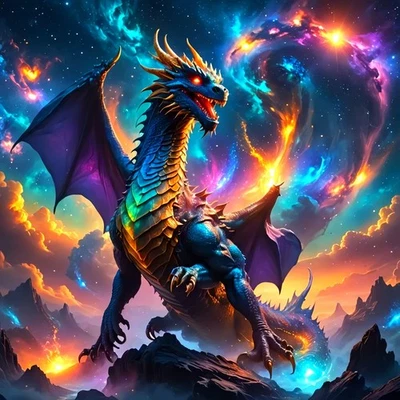 5D DIAMOND ART KITS FOR ADULTS Diamond Painting Kits for Adults Colorful Dragon 5D DIY Full Drill Dots for Gift