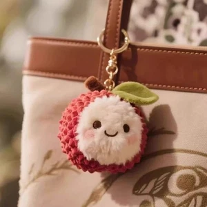 Fluffy litchi Stuffed Doll Toy Changan litchi Bag Pendant Charms Couple - Picture 1 of 7