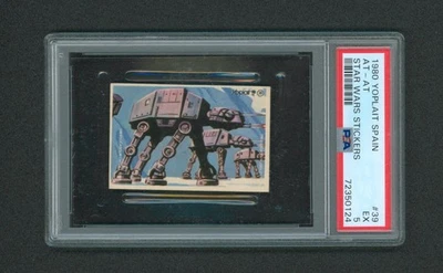 1980 Star Wars stickers Yoplait Spain #39 AT-AT PSA 5 - Image 1 of 2