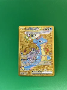 Pokemon TCG Lapras ex SVP 164 Terapagos UPC Gold Promo Exclusive NM/M - Picture 1 of 3