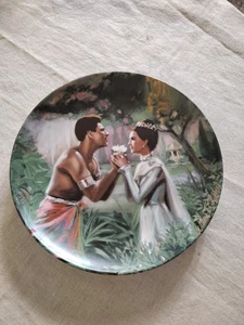 Edwin Knowles Collector Plate We Kiss In A Shadow 1985 W COA - Picture 1 of 8