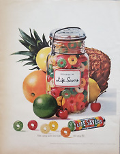 1962 Life Savers Candy Fruit Canning Jar Full Vtg Print Ad