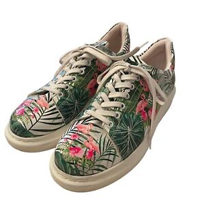 Swagg Splash Shoes Womens 10 Tropical Flamingo Sneakers Coconut Colorful