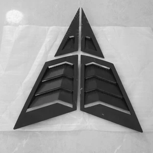 Carbon Look Quarter Window Louver Cover Trim For Honda Civic G9 12-15 Side Vent - Picture 1 of 11