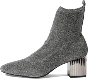 Nuevo con caja Michael Kors Mujer Porter Elastizadas Botas de Vestir Antracita B4HP - Imagen 1 de 6