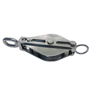 Swivel Eye Block 3" Sheave 5/8" Rope 1,450 Lbs WLL Stainless Steel T304 - Picture 1 of 6
