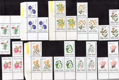 Argentina - Conjunto de sellos de flores - MNH - 4 imágenes Foto 1 de 4